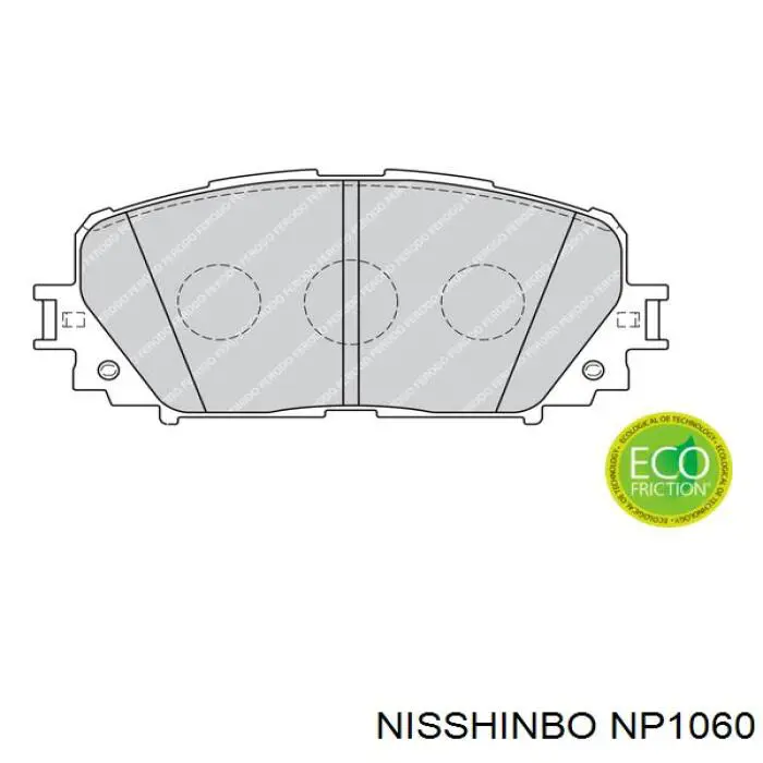 Купить NP1060 Nisshinbo Колодки тормозные