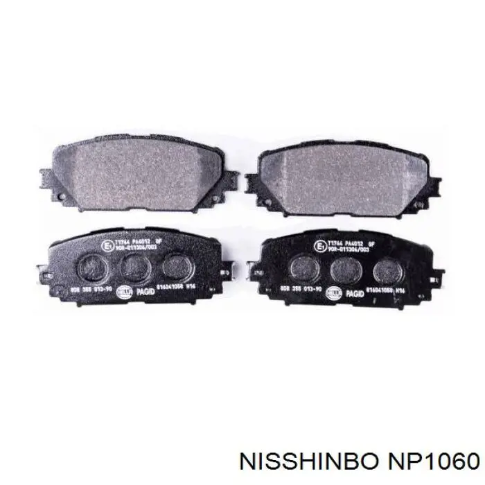 Колодки Nisshinbo NP1060 цена, от 24.15 USD