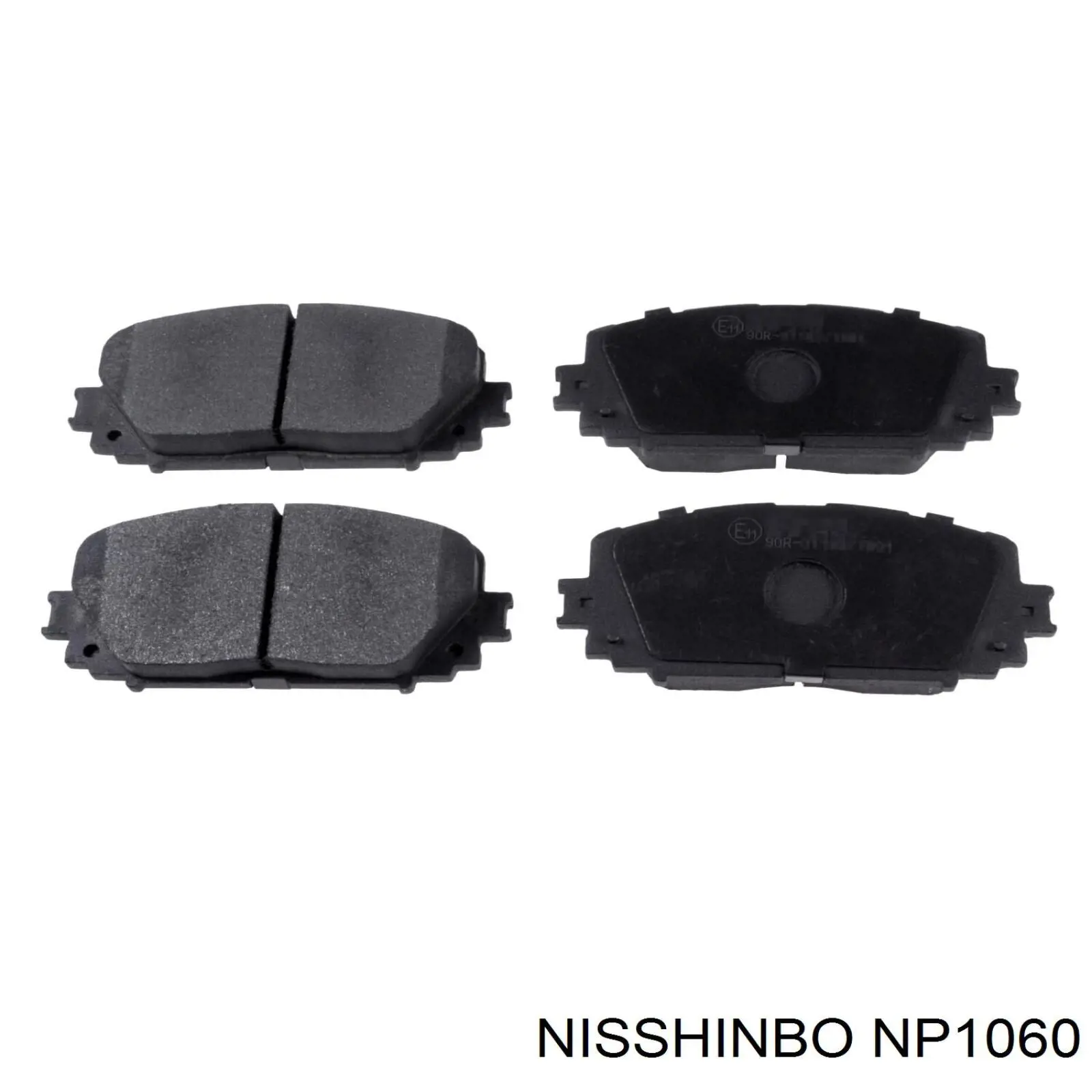 NP1060 Nisshinbo колодки тормозные передние дисковые