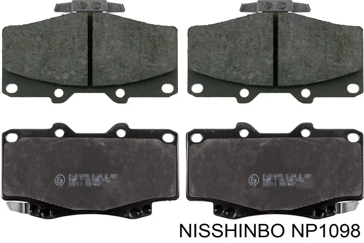 Передние тормозные колодки NP1098 Nisshinbo