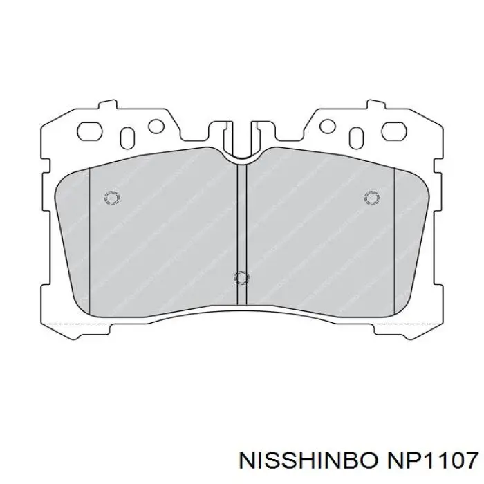 Колодки Nisshinbo NP1107 цена, от 44.34 USD
