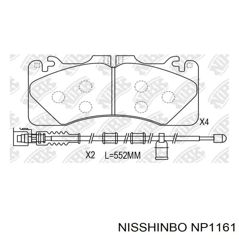 161440 Power Stop колодки тормозные передние дисковые