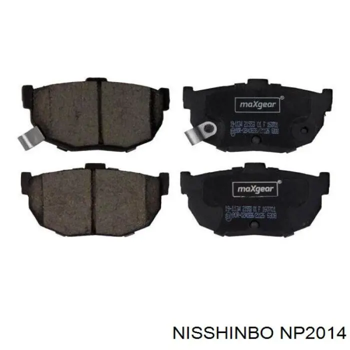 Колодки дисковые  Nisshinbo NP2014 цена, от 11.40 USD