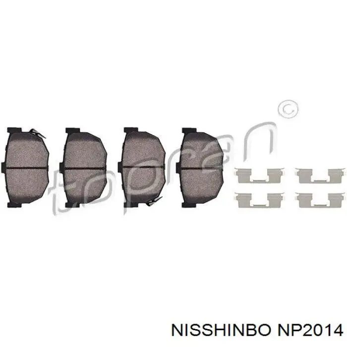 Купить NP2014 Nisshinbo Колодки тормозные задние, дисковые