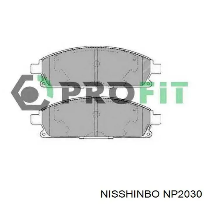 NP2030 Nisshinbo колодки тормозные передние дисковые