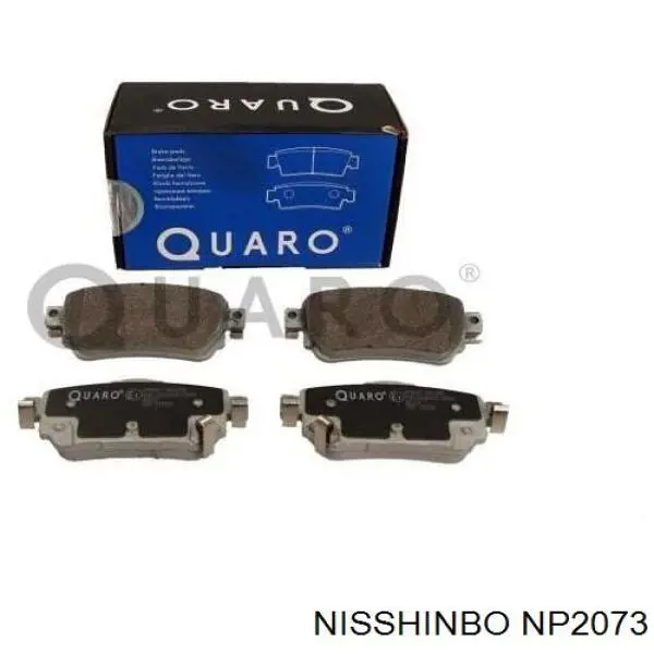 Купить NP2073 Nisshinbo Колодки тормозные задние, дисковые