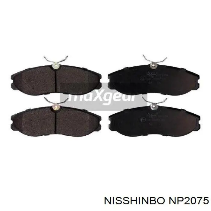 NP2075 Nisshinbo колодки тормозные передние дисковые