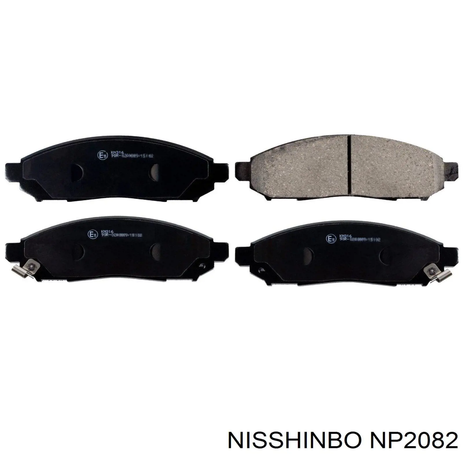 Колодки Nisshinbo NP2082 цена, от 27.78 USD