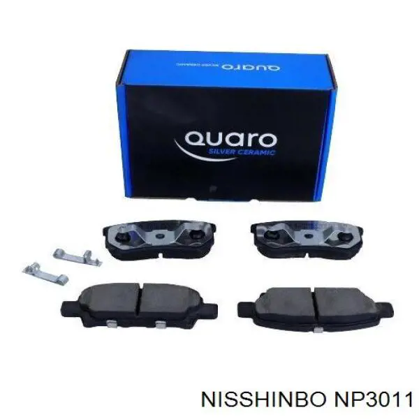 Купить NP3011 Nisshinbo Колодки тормозные задние, дисковые