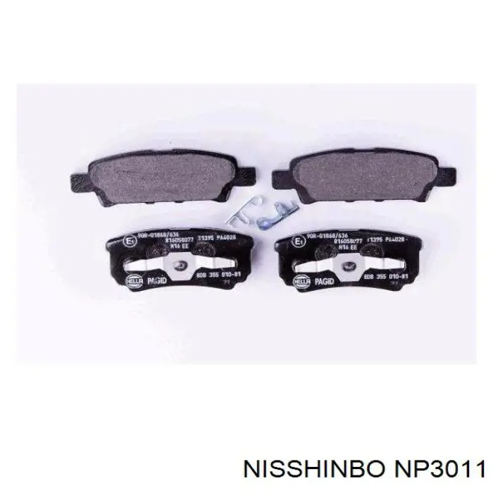 Колодки дисковые  Nisshinbo NP3011 цена, от 20.14 USD