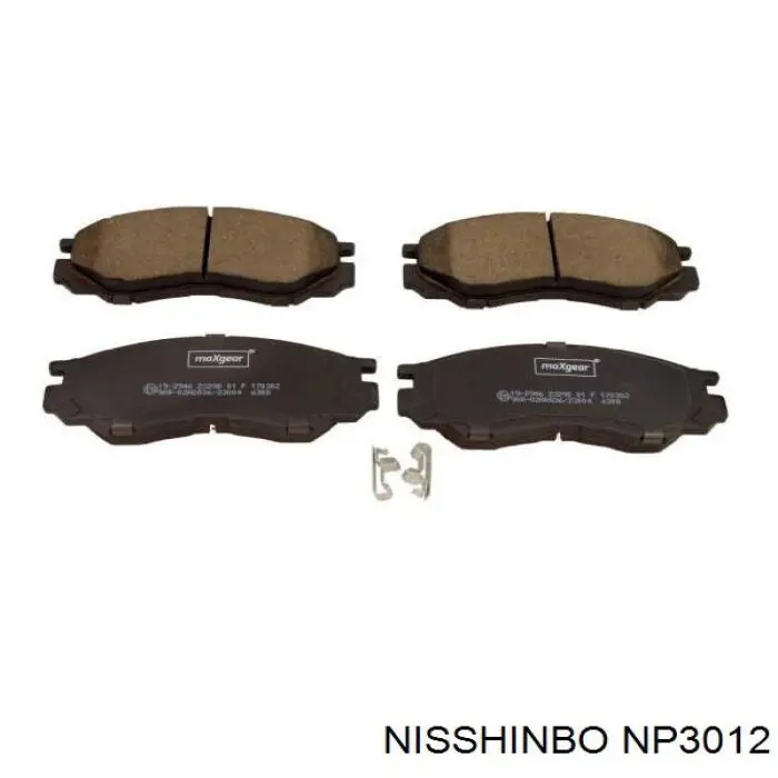 NP3012 Nisshinbo колодки тормозные передние дисковые