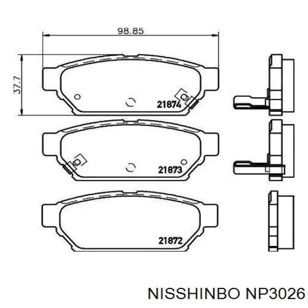 NP3026 Nisshinbo 