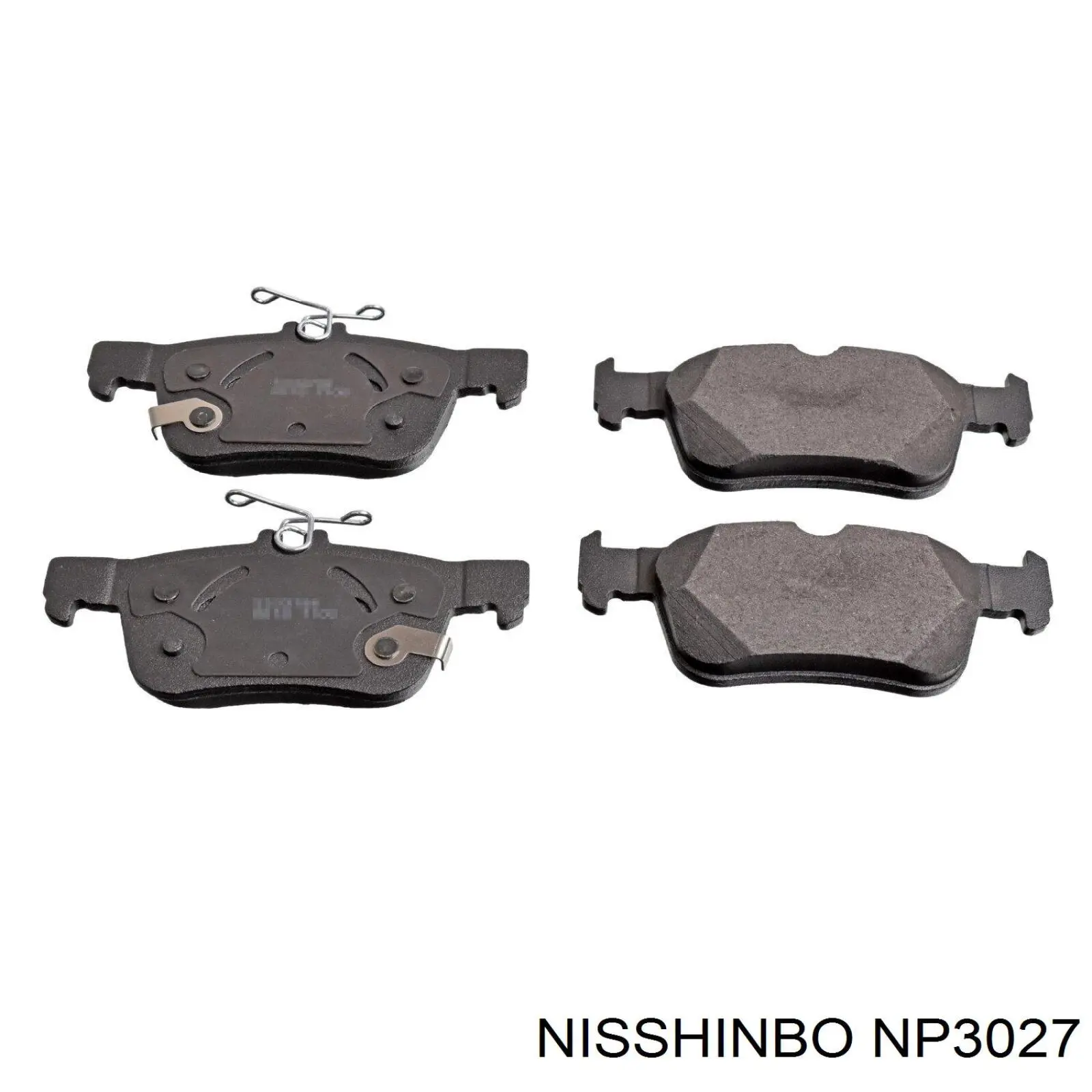 NP3027 Nisshinbo sapatas do freio dianteiras de disco