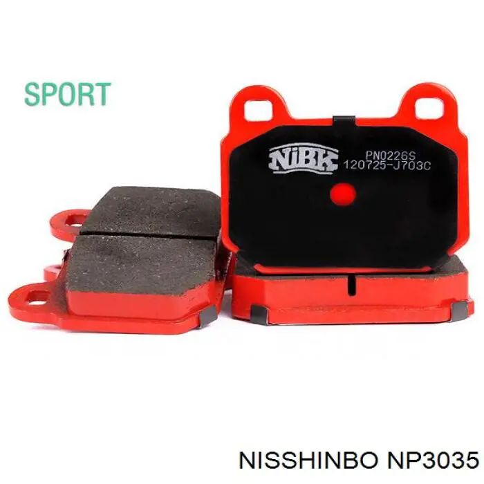 Купить NP3035 Nisshinbo Колодки тормозные задние, дисковые