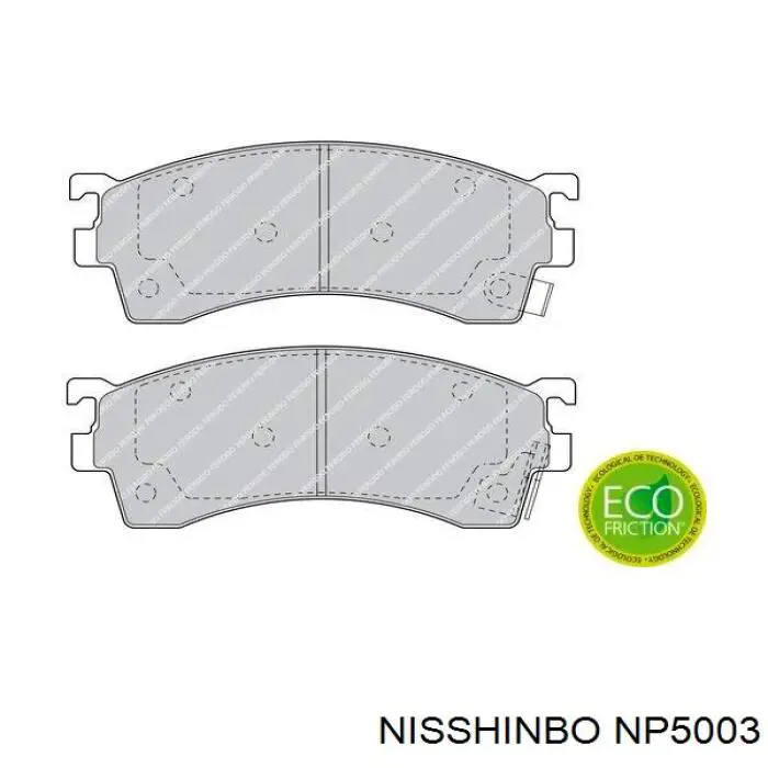Купить NP5003 Nisshinbo Колодки тормозные