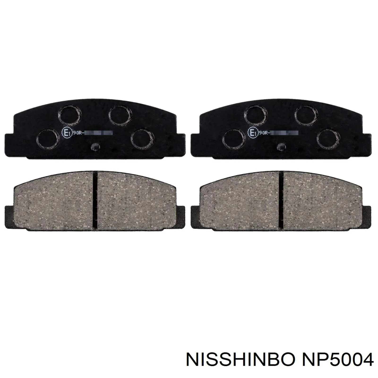 NP5004 Nisshinbo колодки тормозные задние дисковые