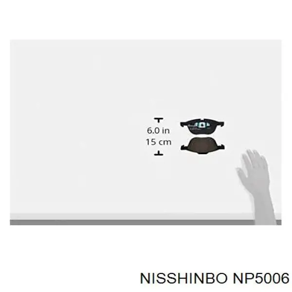 Передние тормозные колодки NP5006 Nisshinbo
