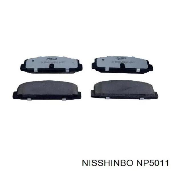 NP5011 Nisshinbo sapatas do freio traseiras de disco