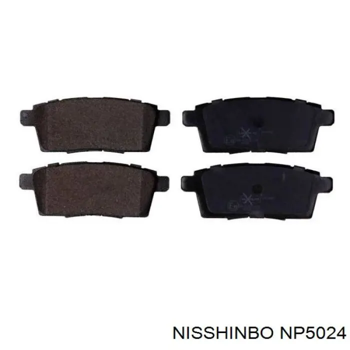 Колодки гальмові задні, дискові NP5024 Nisshinbo