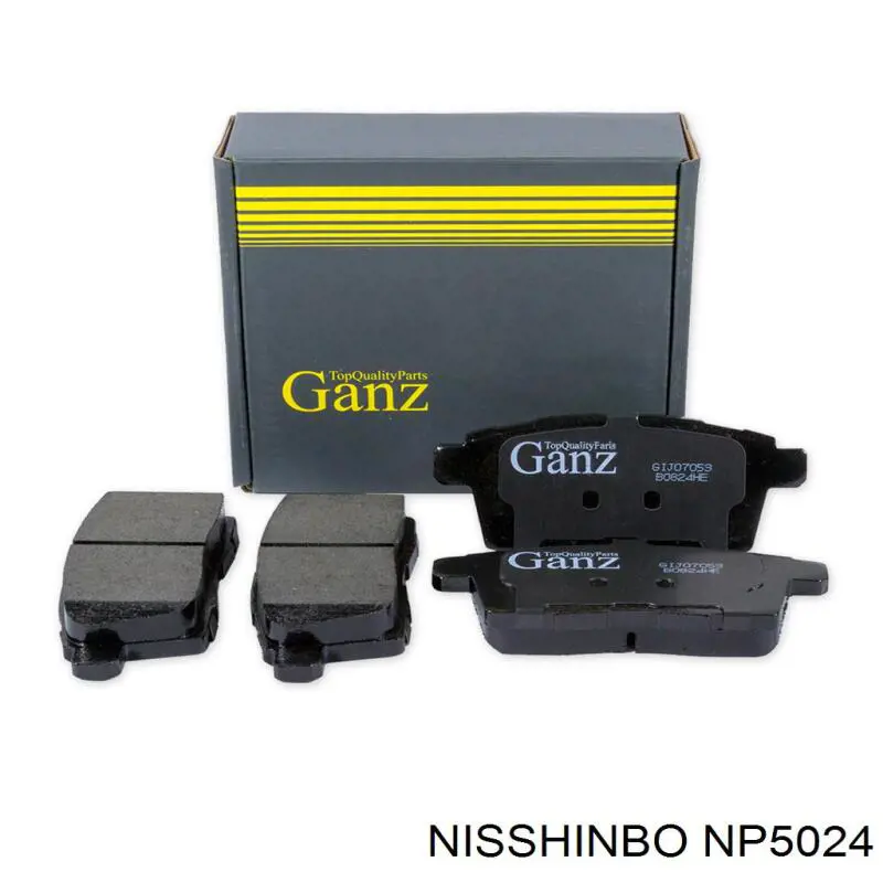 Купить NP5024 Nisshinbo Колодки тормозные задние, дисковые