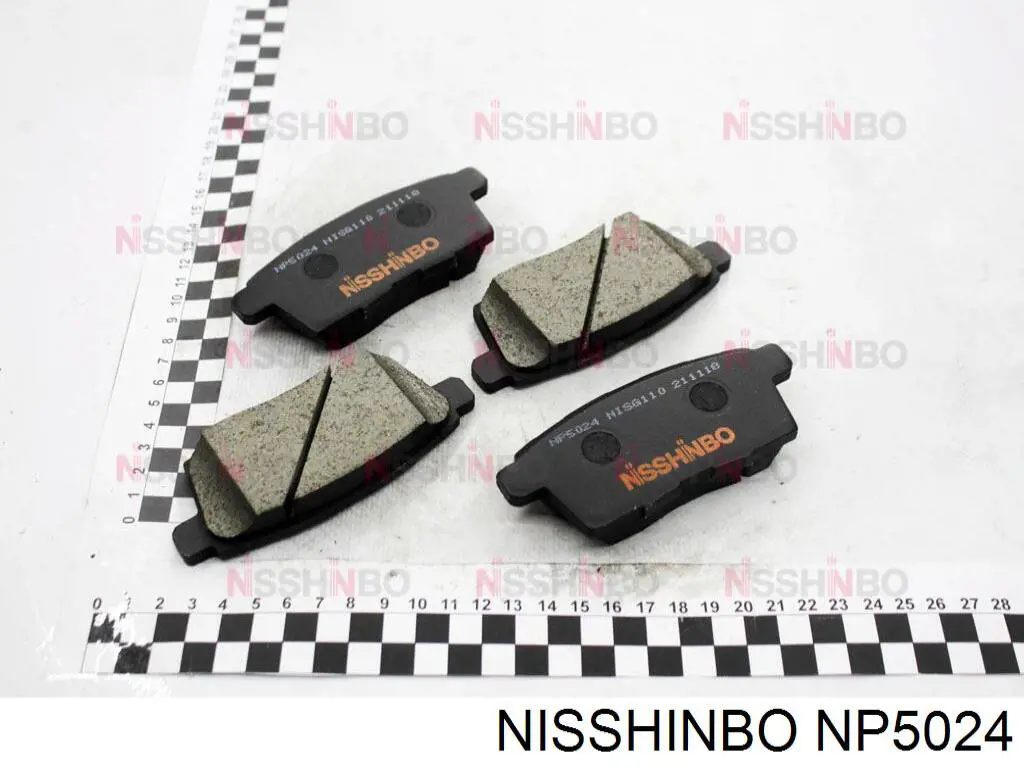 Задние тормозные колодки NP5024 Nisshinbo