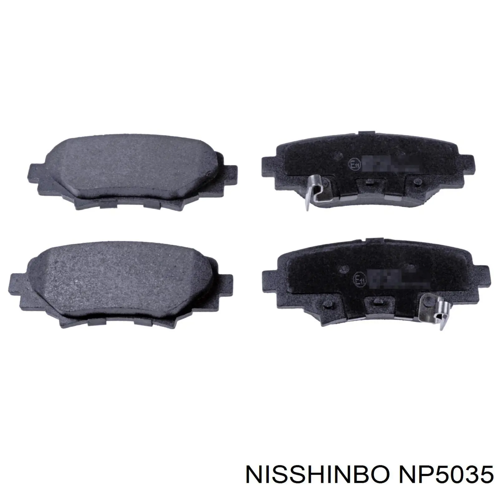 Задние тормозные колодки NP5035 Nisshinbo