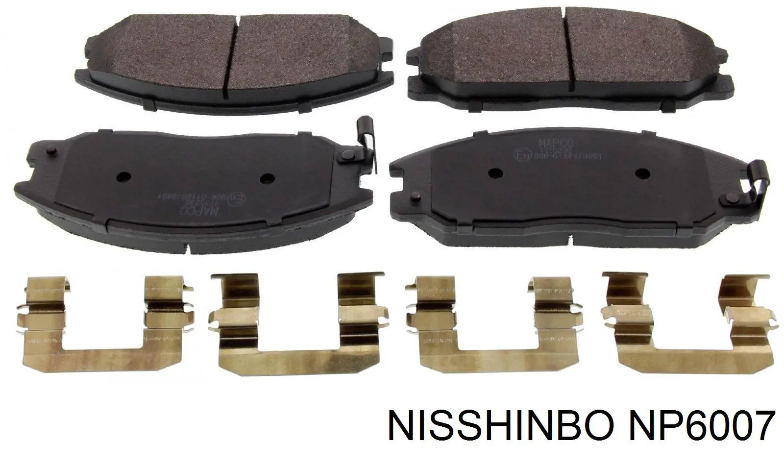 Купить NP6007 Nisshinbo Колодки тормозные