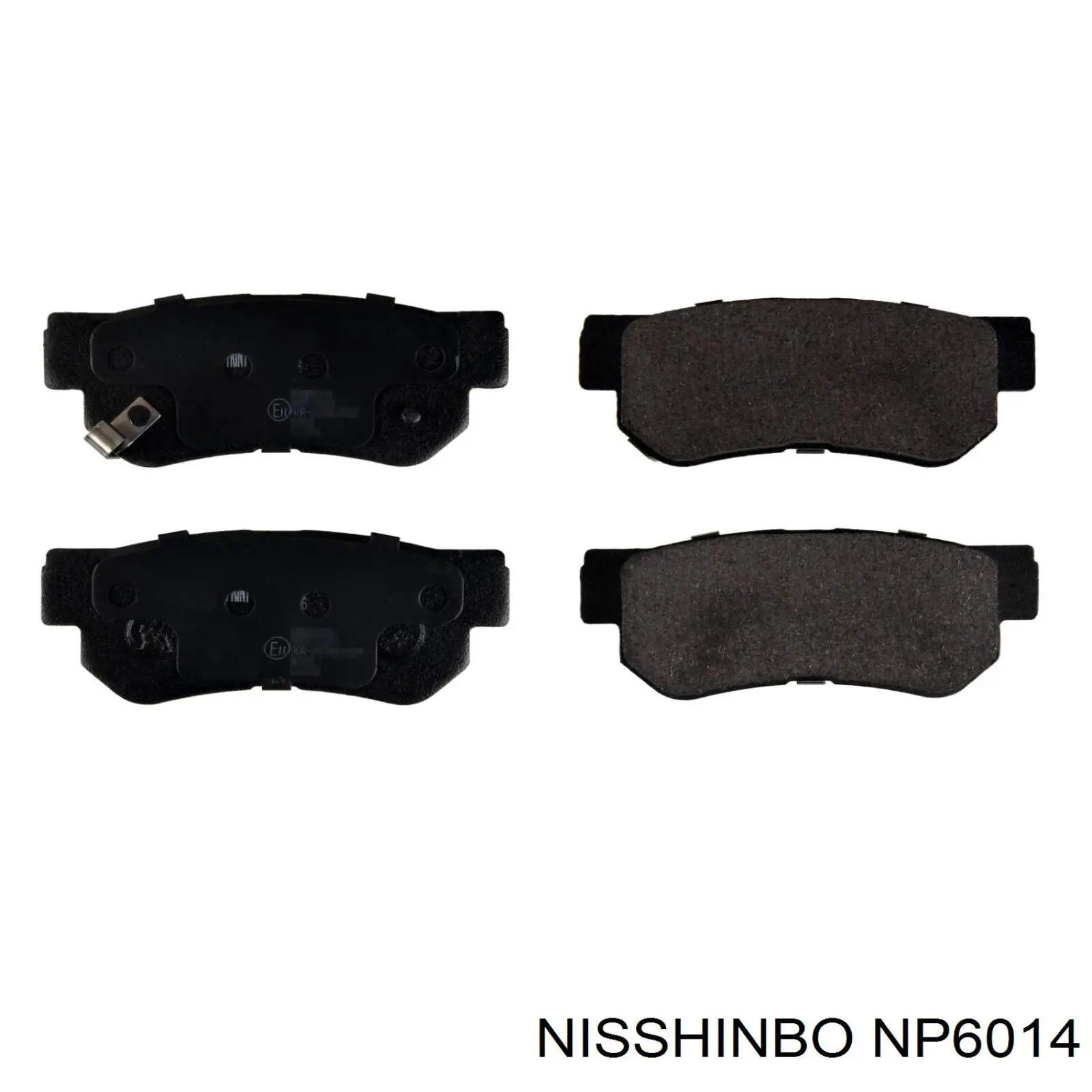 Колодки дисковые  Nisshinbo NP6014 цена, от 12.67 USD