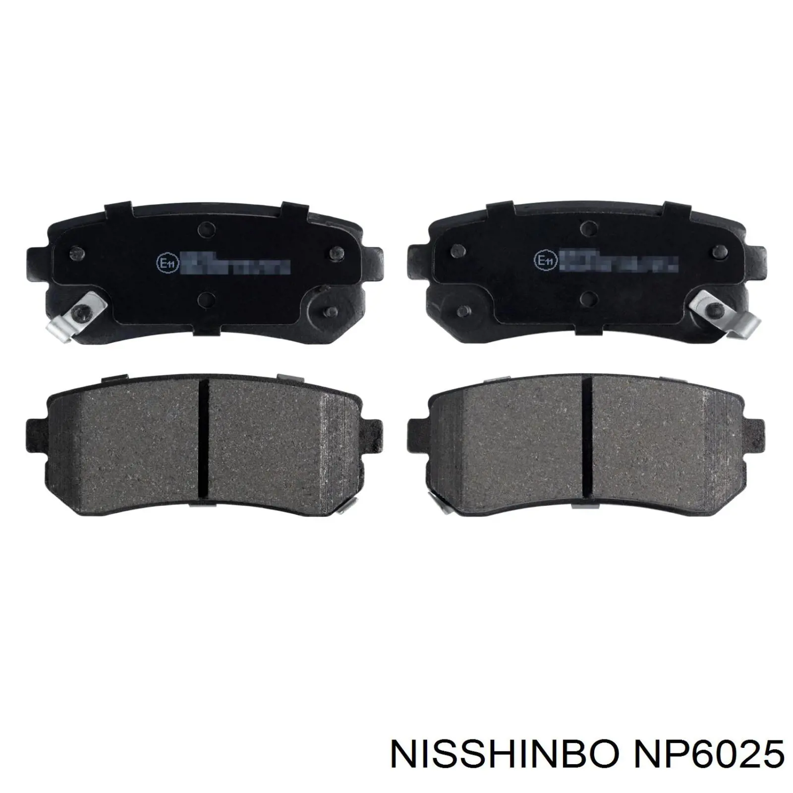 Колодки дисковые  Nisshinbo NP6025 цена, от 13.30 USD