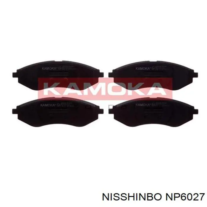 NP6027 Nisshinbo колодки тормозные передние дисковые