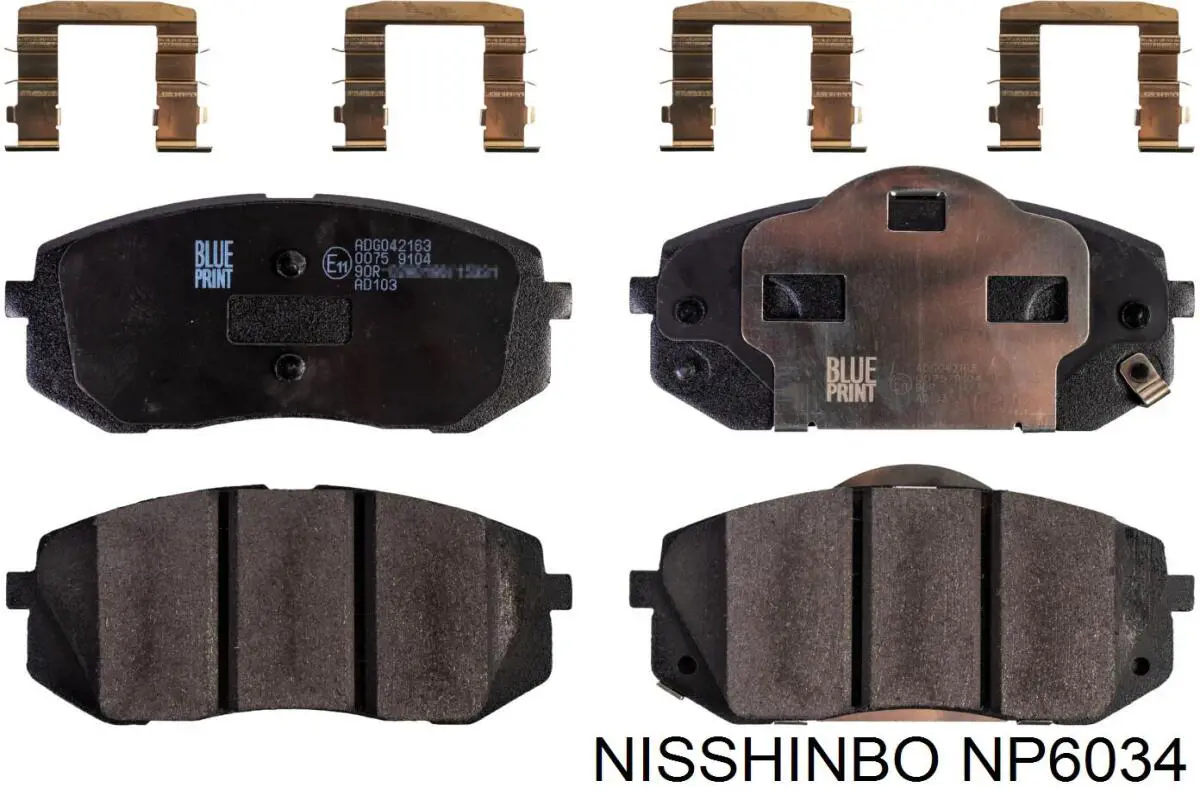 Колодки Nisshinbo NP6034 цена, от 37.99 USD