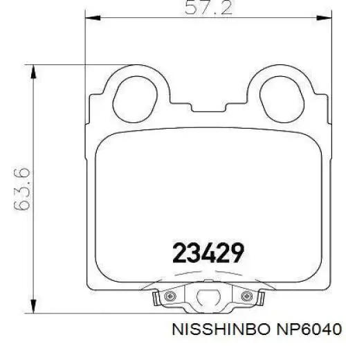 Колодки дисковые  Nisshinbo NP6040 цена, от 9.91 USD