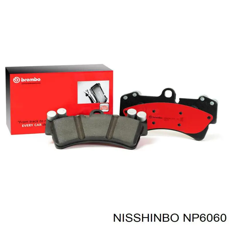 Колодки гальмові задні, дискові NP6060 Nisshinbo