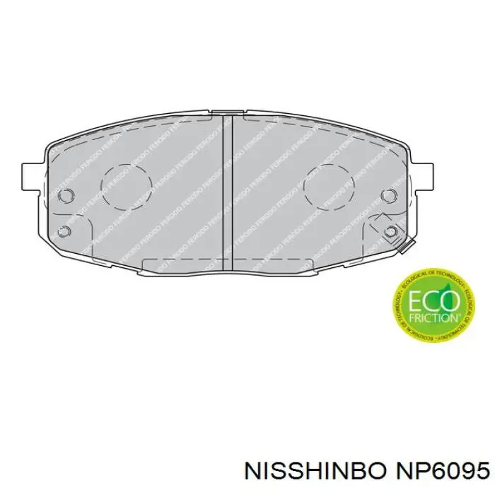 Колодки Nisshinbo NP6095 цена, от 21.45 USD