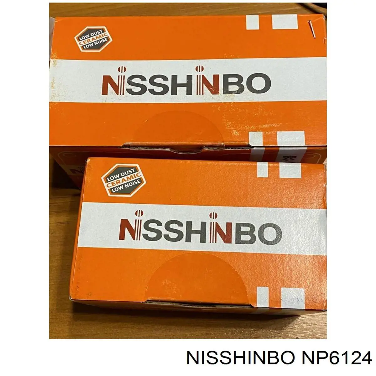 NP6124 Nisshinbo sapatas do freio traseiras de disco