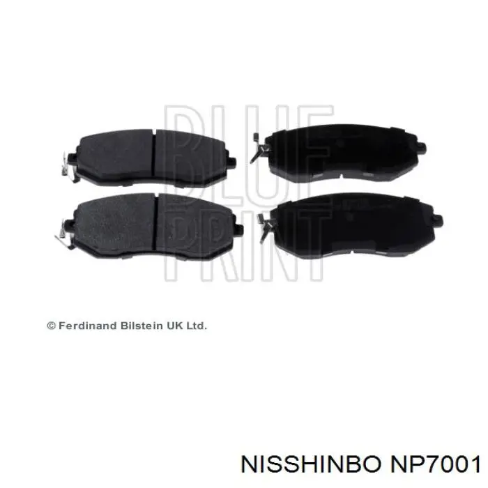Купить NP7001 Nisshinbo Колодки тормозные