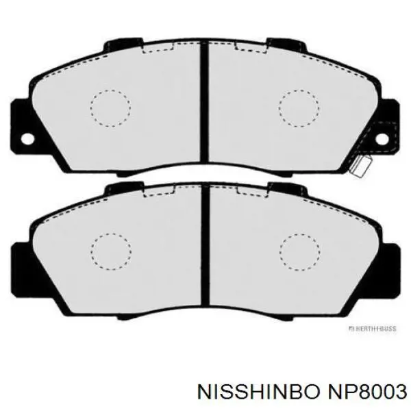 Передние тормозные колодки NP8003 Nisshinbo