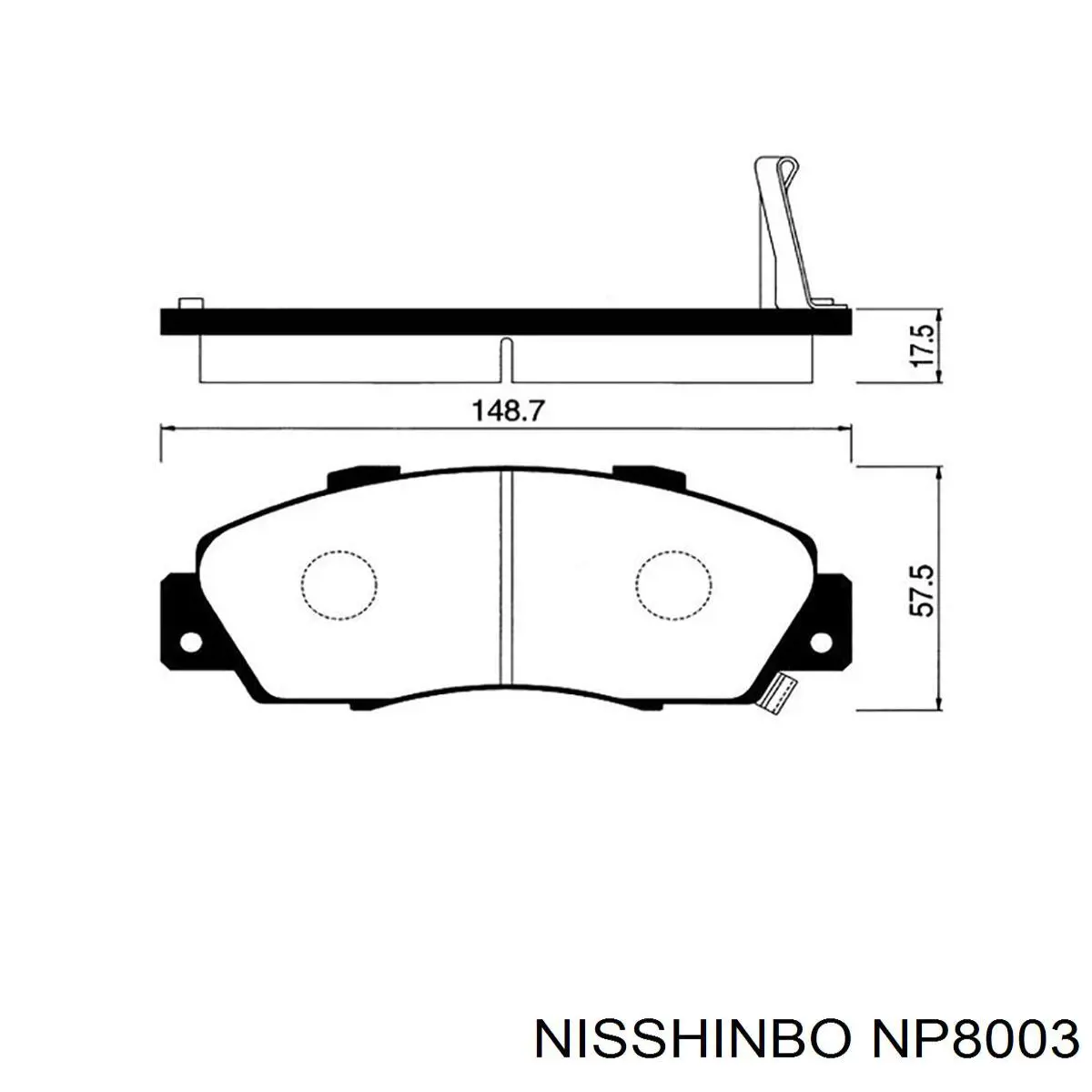 Колодки Nisshinbo NP8003 цена, от 17.47 USD