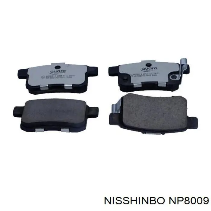 Купить NP8009 Nisshinbo Колодки тормозные задние, дисковые