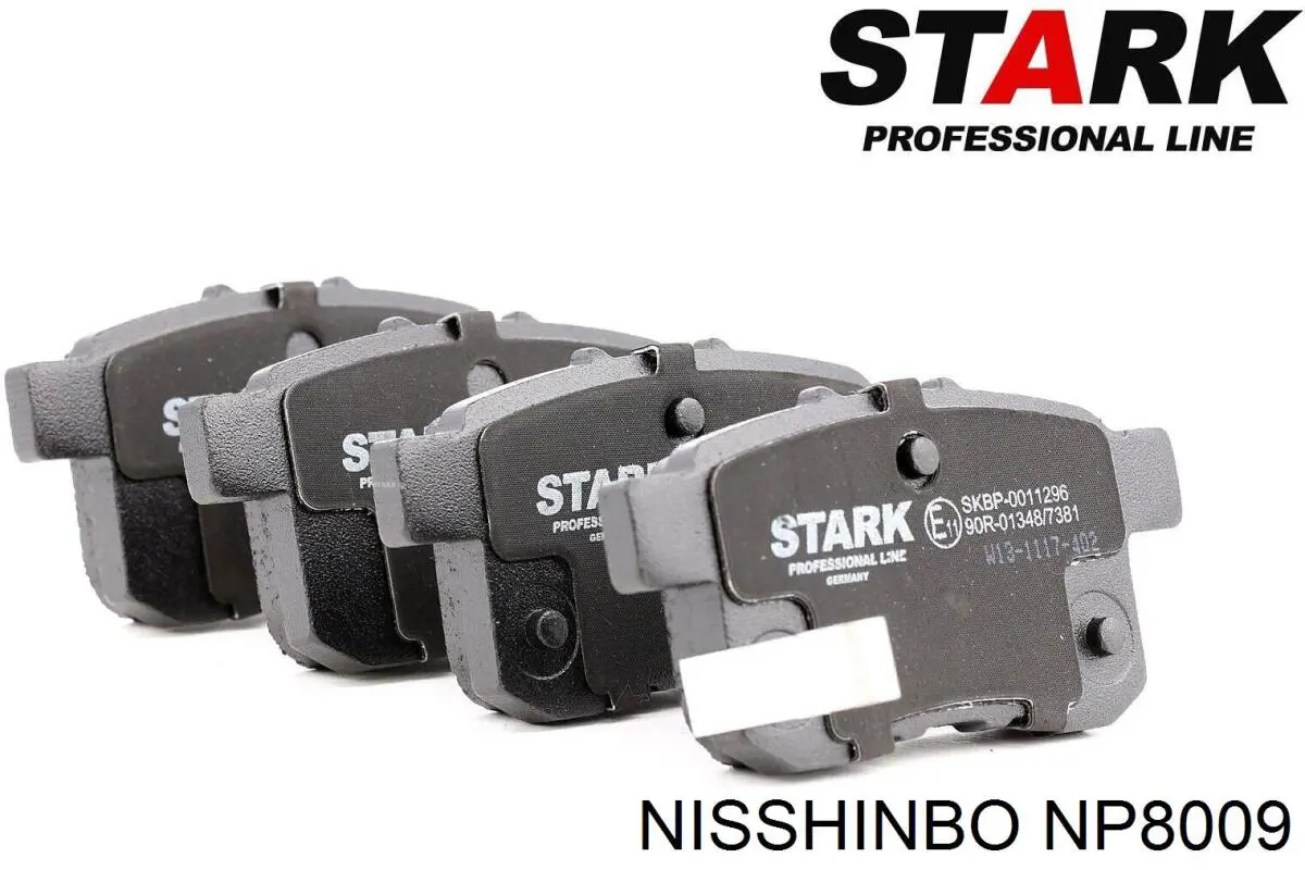 Задние дисковые колодки Nisshinbo NP8009