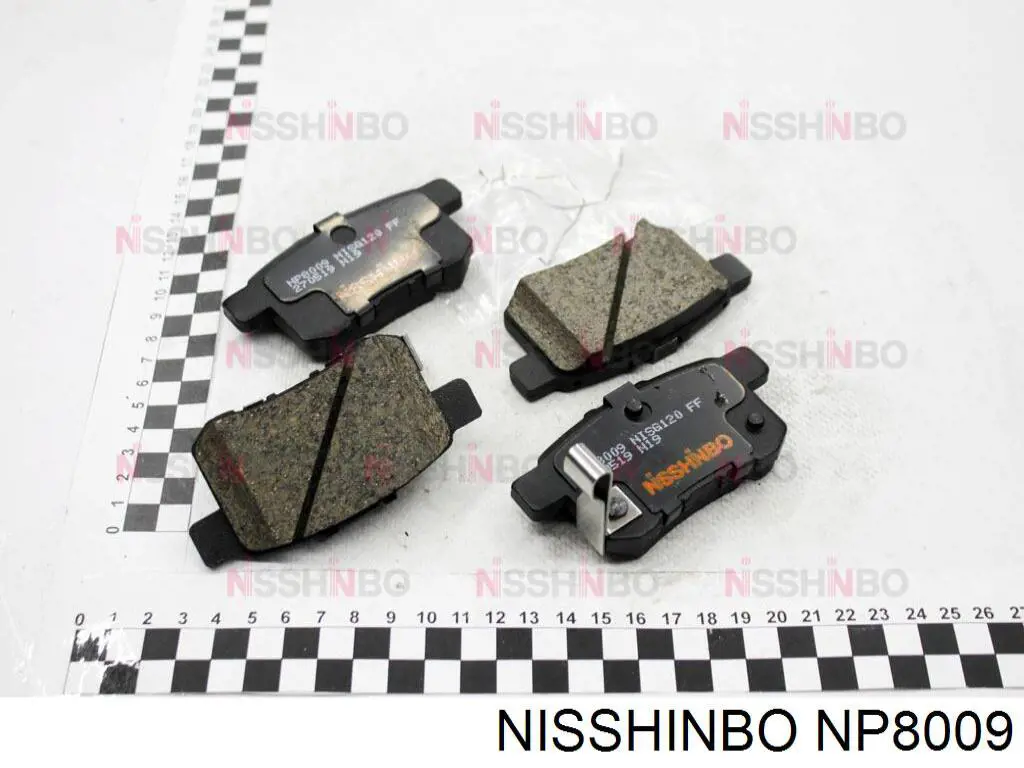 Колодки дисковые  Nisshinbo NP8009 цена, от 17.36 USD