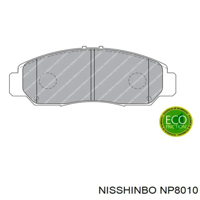 Купить NP8010 Nisshinbo Колодки тормозные