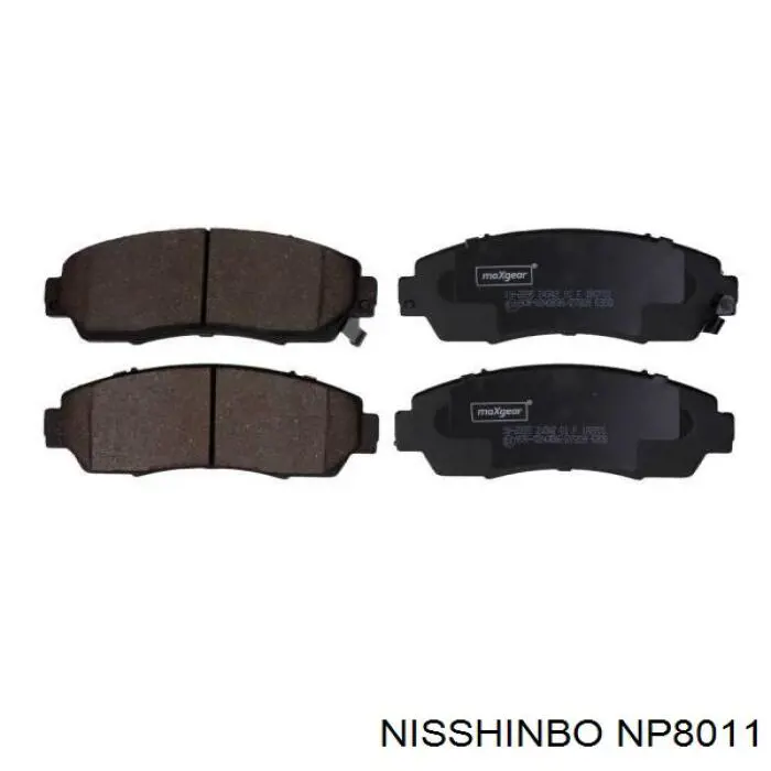 Передние тормозные колодки NP8011 Nisshinbo