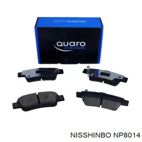 Задние тормозные колодки NP8014 Nisshinbo