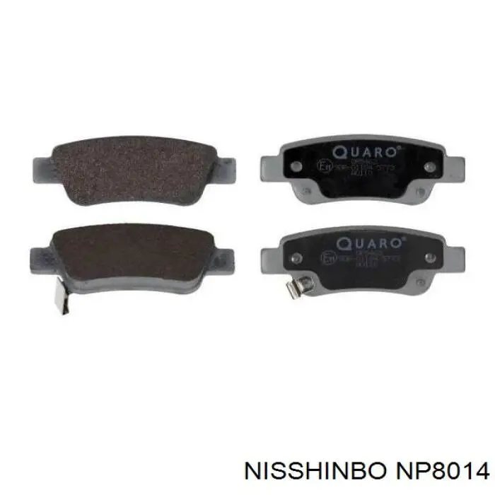 Колодки дисковые  Nisshinbo NP8014 цена, от 22.84 USD