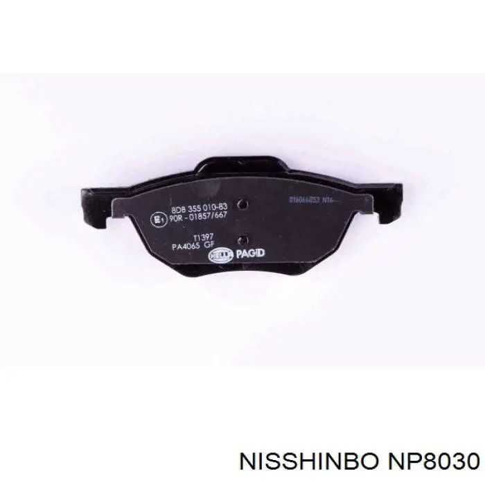 Передние тормозные колодки NP8030 Nisshinbo