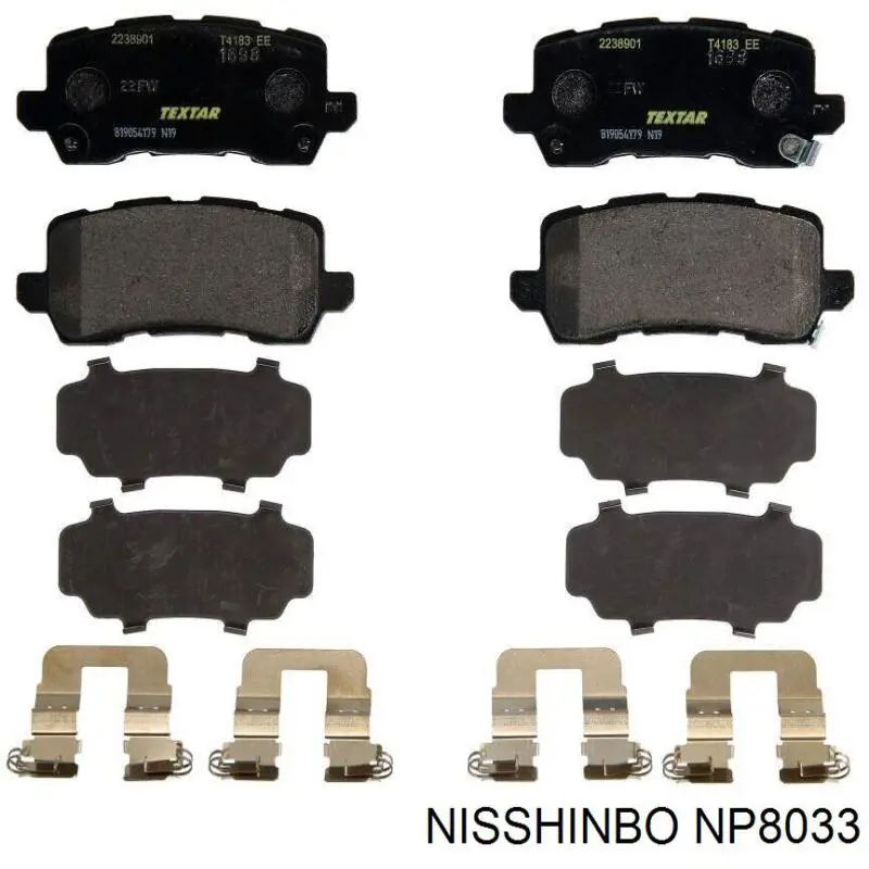 161698 Power Stop Колодки тормозные дисковые комплект