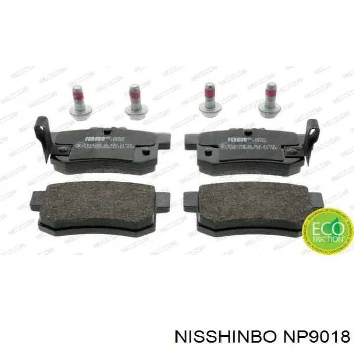 NP9018 Nisshinbo задние тормозные колодки
