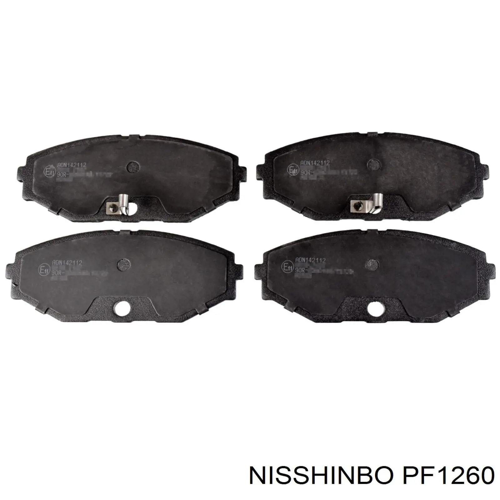 Передние тормозные колодки PF1260 Nisshinbo