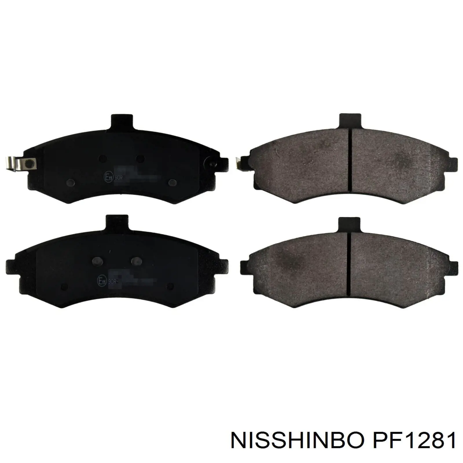 PF-1281 Nisshinbo передние тормозные колодки